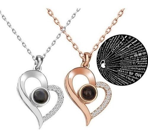 Collar Te amo 100 idiomas® | Con Caja de Regalo ❤️✨