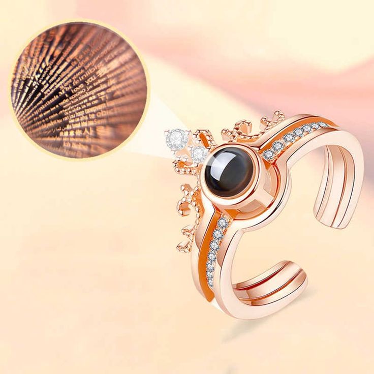 Anillo Te amo 100 idiomas® 2 en 1 | Baño de Oro + Caja Gratis💖✨