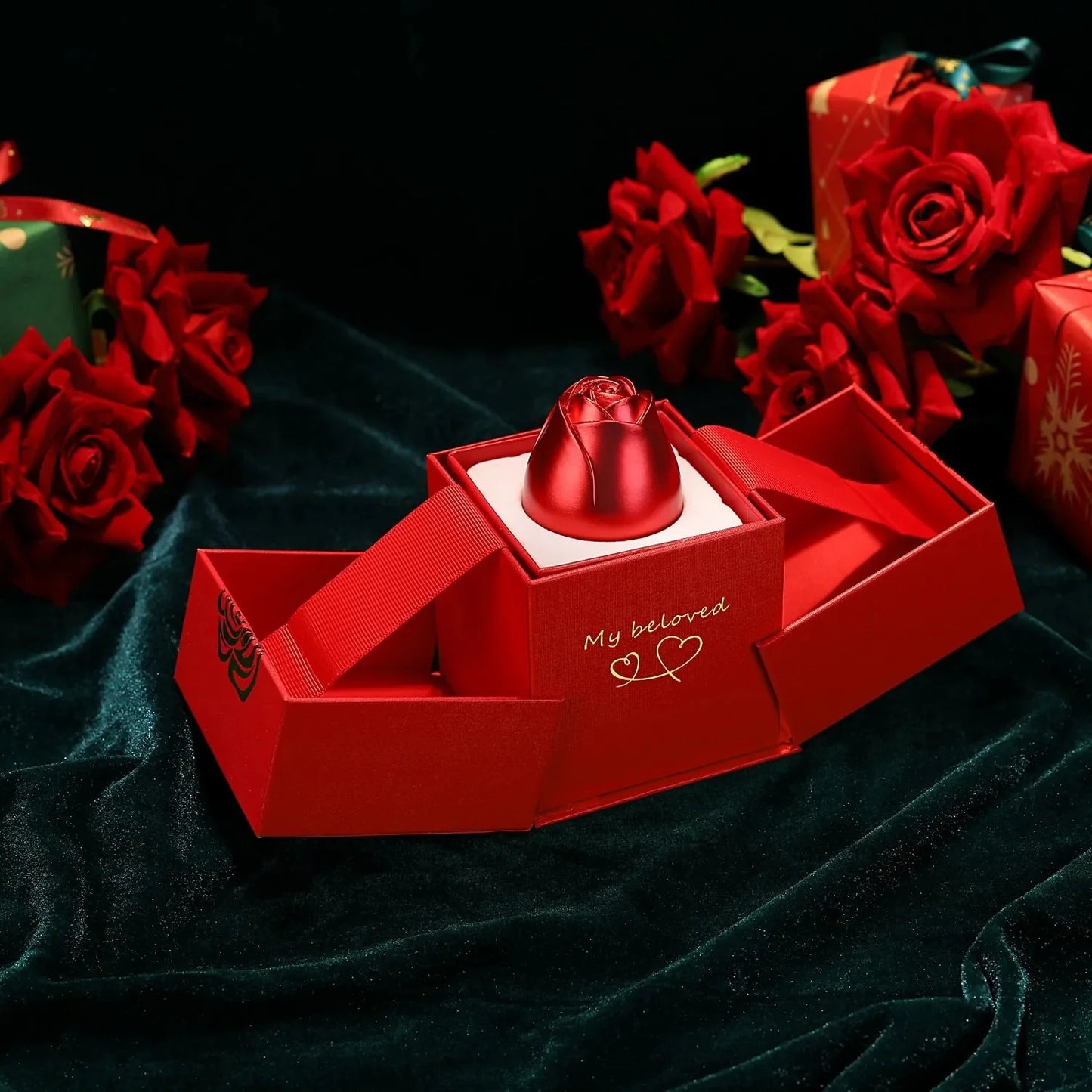 Rosa Floreciente® | Caja Premium🌹💕(NO INCLUYE JOYAS)