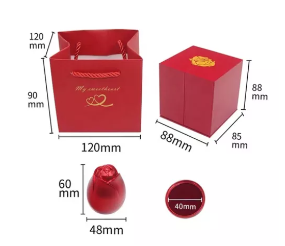 Rosa Floreciente® | Caja Premium🌹💕(NO INCLUYE JOYAS)