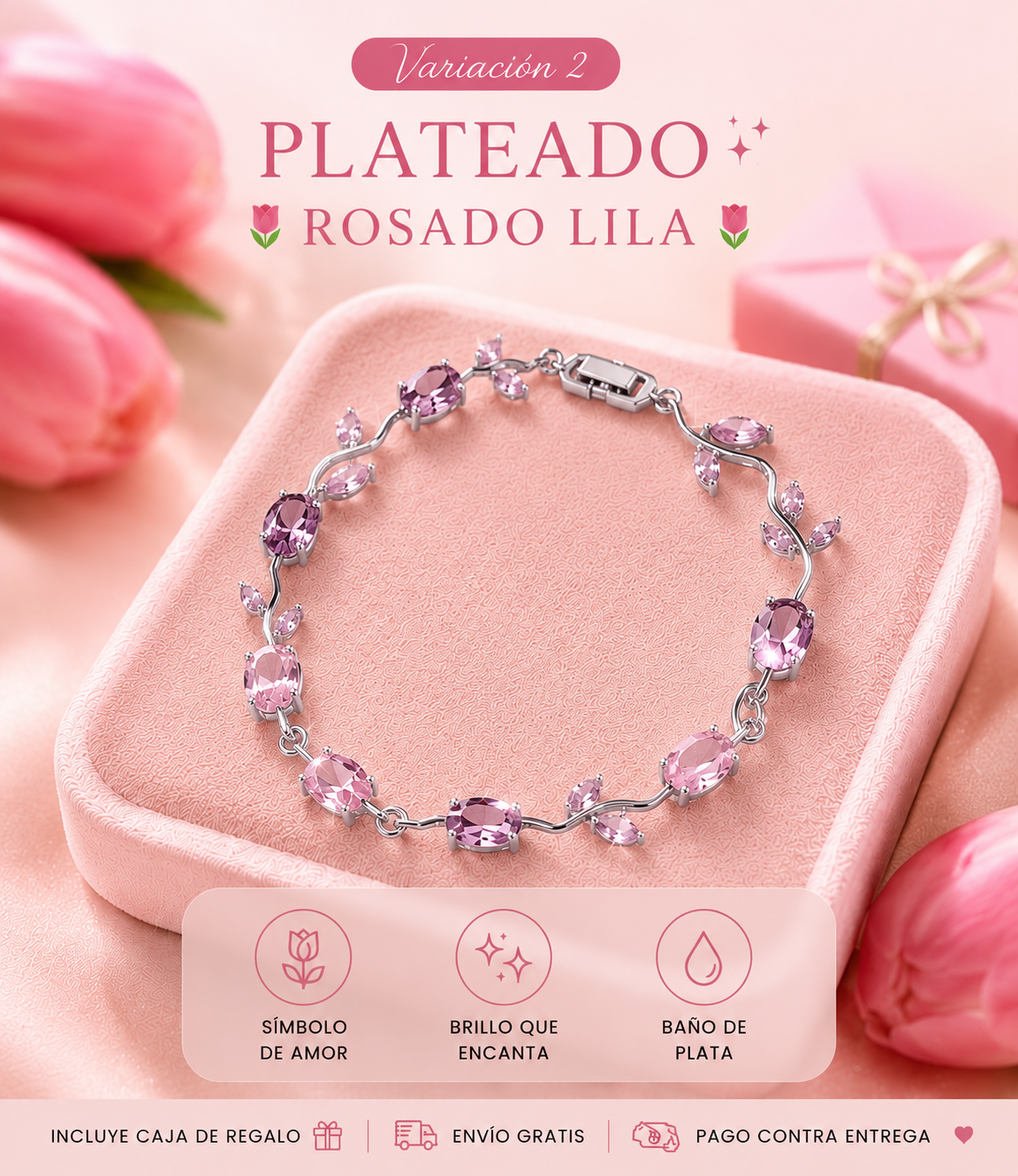 Pulsera Tulipán® | Tulipanes de Sueño + Caja GRATIS 🌸✨