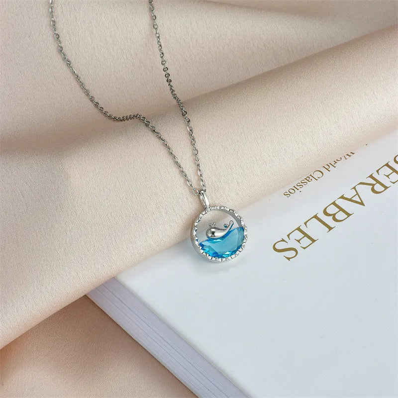 Collar Blue Oceans® | Collar de Ballenita + Caja de Regalo 🤍🐳