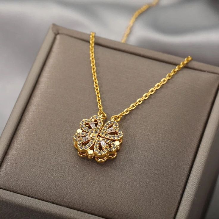 Trébol Enamorado | Collar Trébol y Corazones 🍀❤️🔥