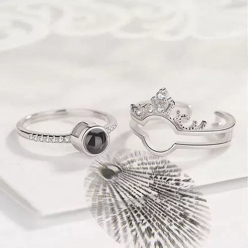 Anillo Te amo 100 idiomas® 2 en 1 | Baño de Oro + Caja Gratis💖✨