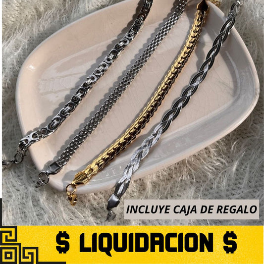 Pulsera Eslabón® | BAÑO de ORO o PLATA + Caja de Regalo 🔥✨