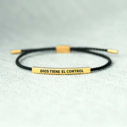 Pulsera "Dios Tiene el Control"® | Caja de regalo 🤍🐝