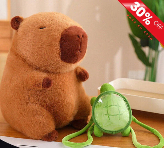 CapyAmigo® | Peluche Capybara Grande 🦫🐢