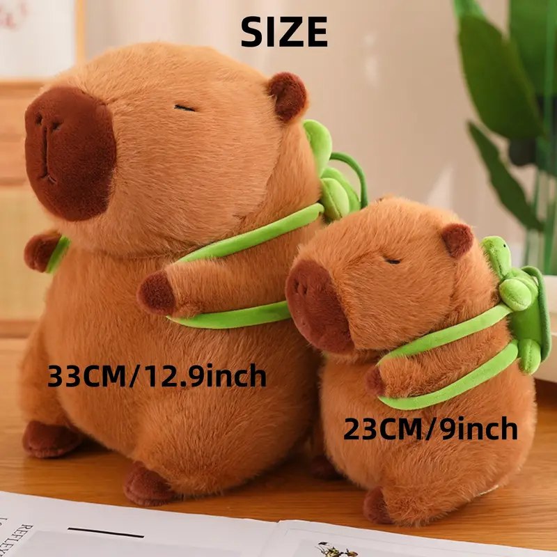 CapyAmigo® | Peluche Capybara Grande 🦫🐢