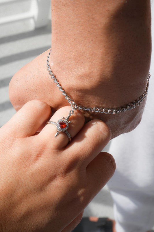 Combo Princess promise® | Anillo Promesa y Pulsera espada + Caja de regalo ✨❤️‍🔥👑