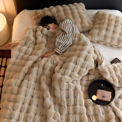 Cobija XL Burbuja Premium® | 2000g de pura suavidad en tu cama ☁️✨