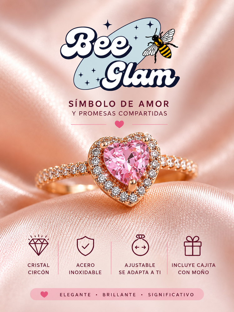 Anillo Princess promise® | Anillo Promesa TALLA AJUSTABLE + Caja de regalo ✨💗