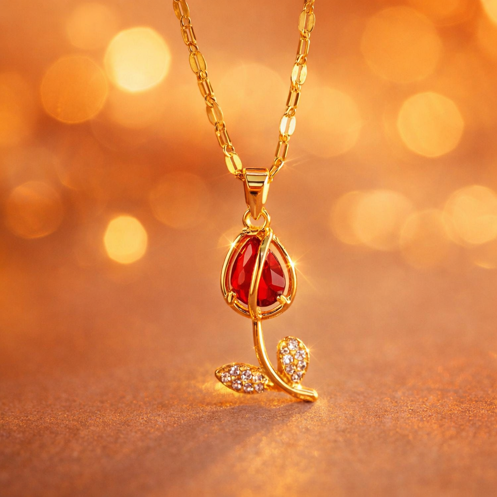 Collar tulipan | Red love💞