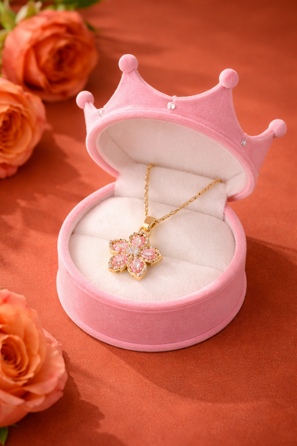 Collar Princesas® | Baño de Oro + Con Caja Regalo y CARTA PRINCESAS 👑💓