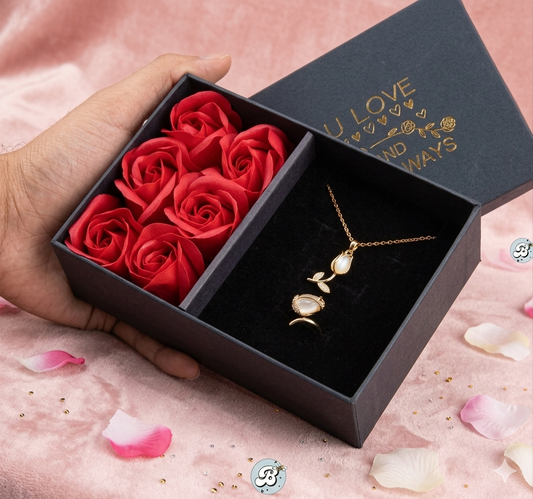 Set Tulipan + Caja rosas | Rose Love✨🌷