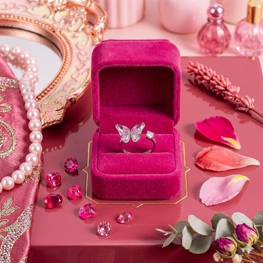 Anillo Mariposa Giratorio | Brillo Efímero✨🌸