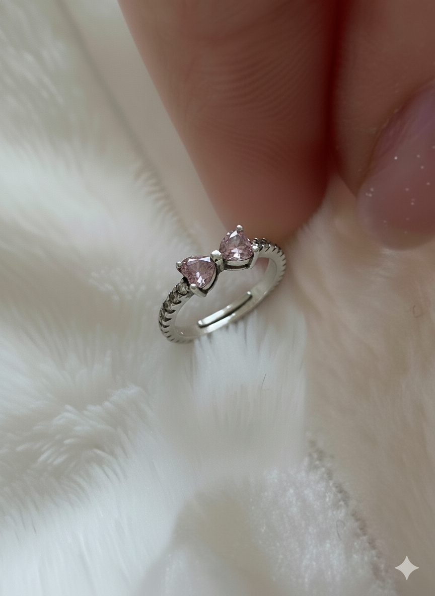 Anillo Pink Promise® | Anillo Promesa Talla Ajustable + Caja de regalo 🎀💗💫