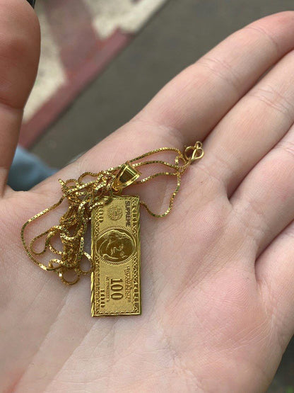 Collar Dolar® | Baño de Oro / Plata + Caja de regalo 💵🍀