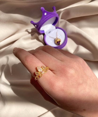 Anillo Enredados® | Baño de Oro + Con Caja Regalo y CARTA ESPECIAL 👑💓