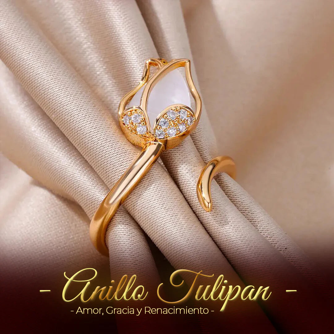 Anillo Tulipán® 🌹💕 | Talla Ajustable