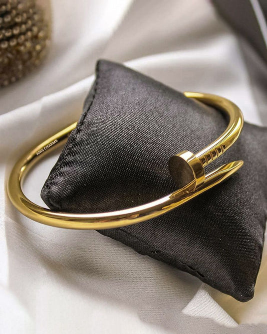 Pulsera Clavo Eterno®| Tipo Cartier + BAÑO EN ORO + Caja de regalo ✨💗