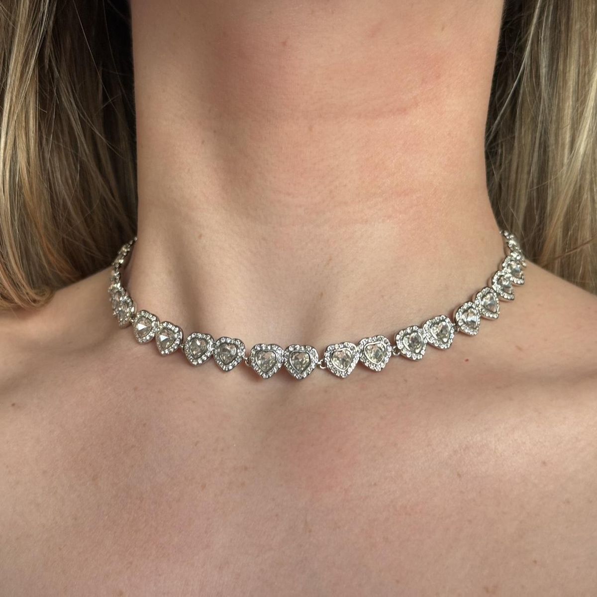 Collar Diamond Hearts® | Collar Corazones + Caja de regalo 💎💗✨