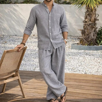 Conjunto Estilo Lino® Hombre | Camisa + Pantalón que no se arruga 👕