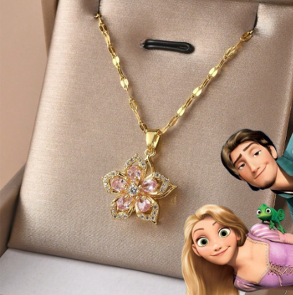 Collar Princesas® | Baño de Oro + Con Caja Regalo y CARTA PRINCESAS 👑💓